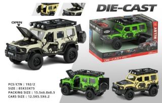 Obrázek z Auto terénní kovové 12,5cm, zpětný chod, v krabičce, 3dr 